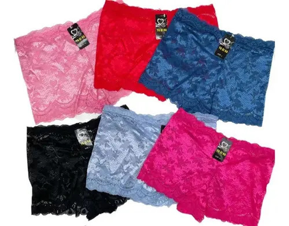 Pack 6 Sexy Pantaletas De Encaje 2 1