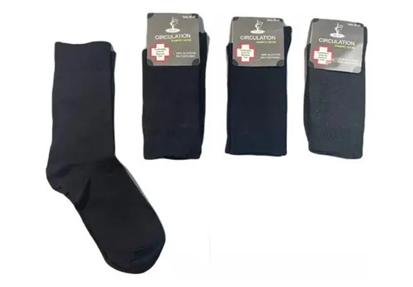 Pack 12 Calcetin Grueso Algodon Para Diabeticos Sin Costura  1