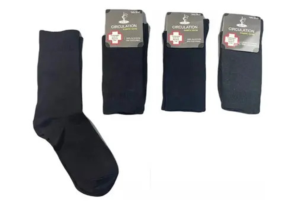 Pack 12 Calcetin Grueso Algodon Para Diabeticos Sin Costura  1