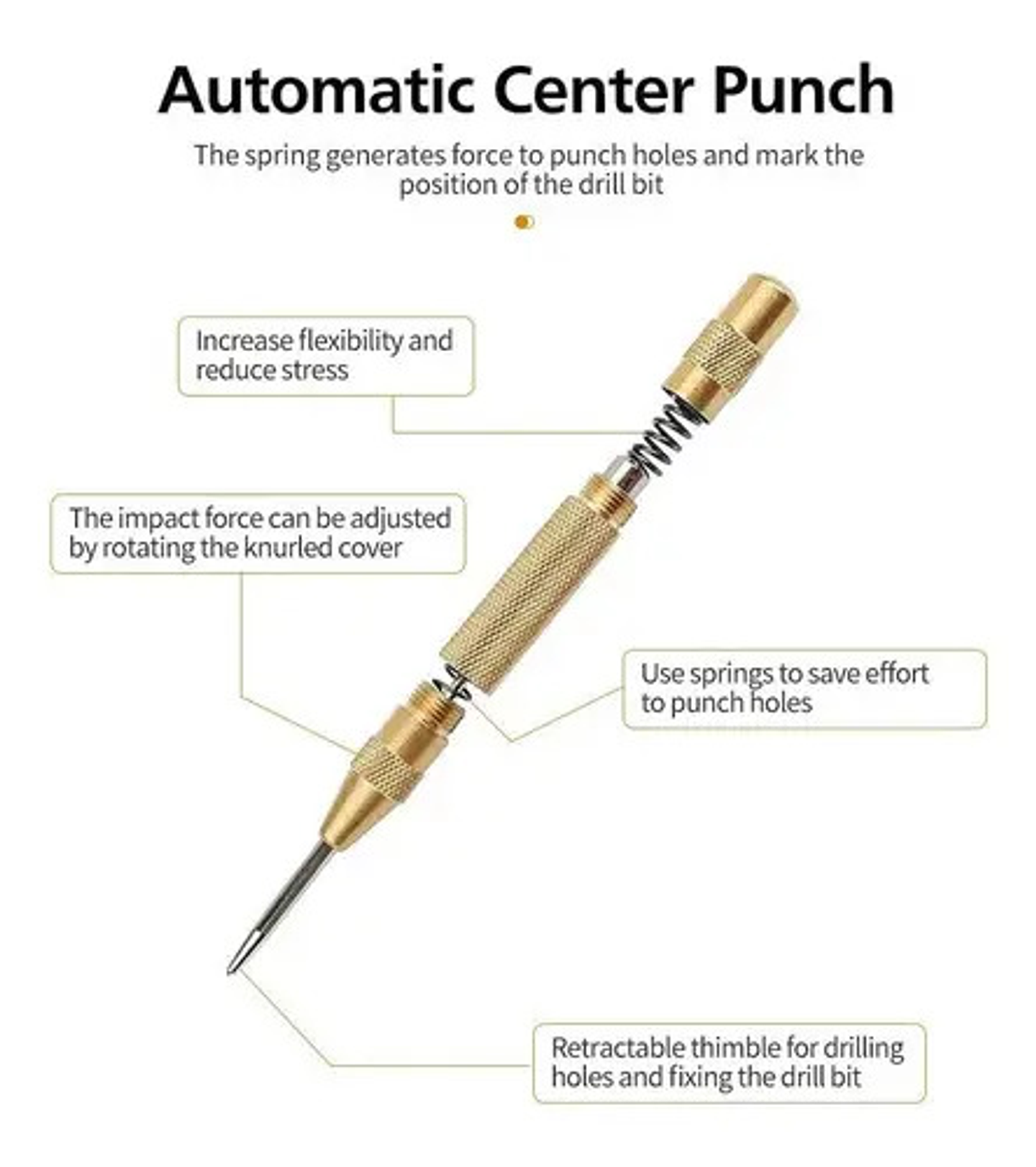 Set 6 Brocas Cónicas Hss Acero Rápido Titanio Metal 3