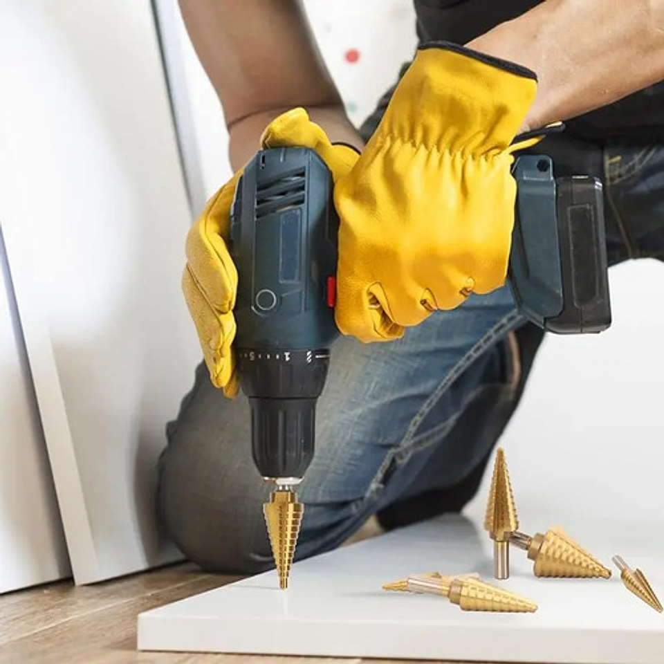 Set 6 Brocas Cónicas Hss Acero Rápido Titanio Metal 8