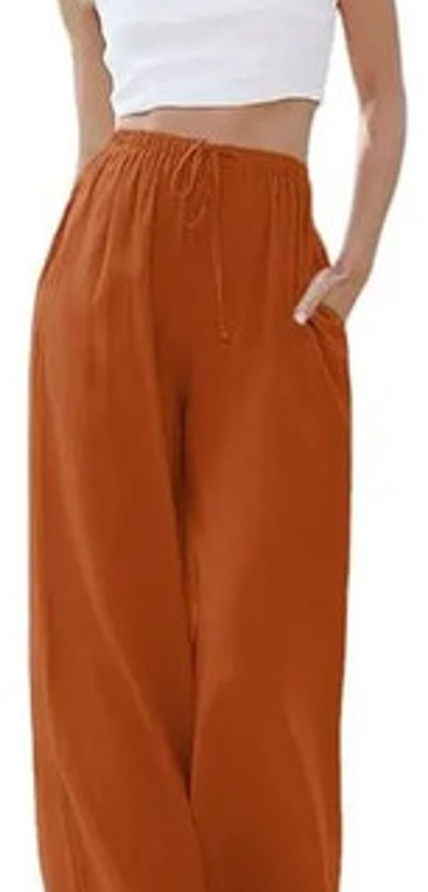 Pack 3 Pantalones Casuale Suelto De Bamboo Y Lino Para Mujer 2