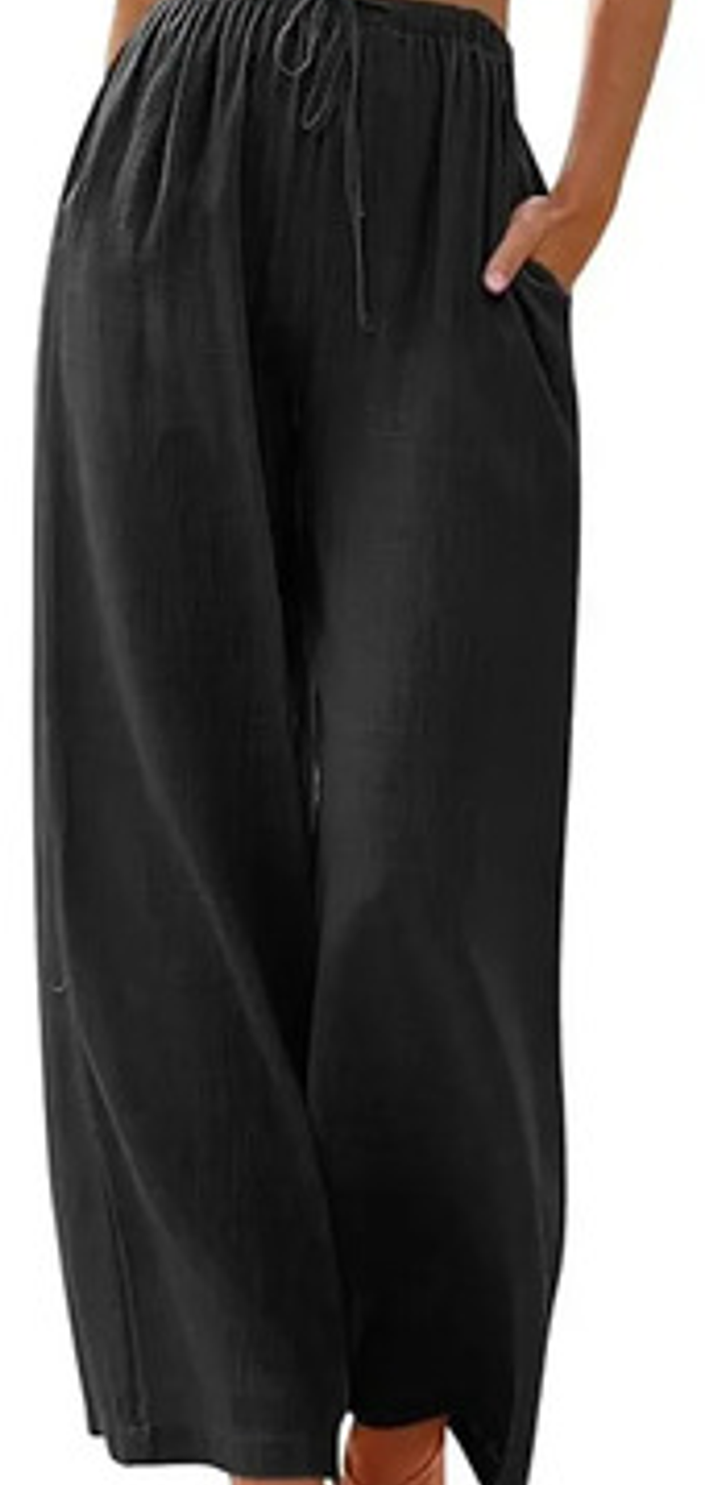 Pack 3 Pantalones Casuale Suelto De Bamboo Y Lino Para Mujer 7