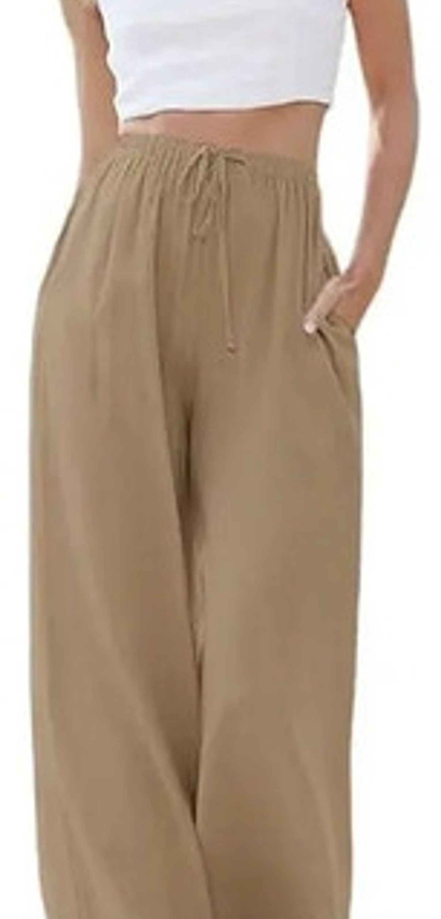 Pack 3 Pantalones Casuale Suelto De Bamboo Y Lino Para Mujer 9