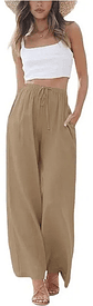 Pack 3 Pantalones Casuale Suelto De Bamboo Y Lino Para Mujer - Miniatura 9