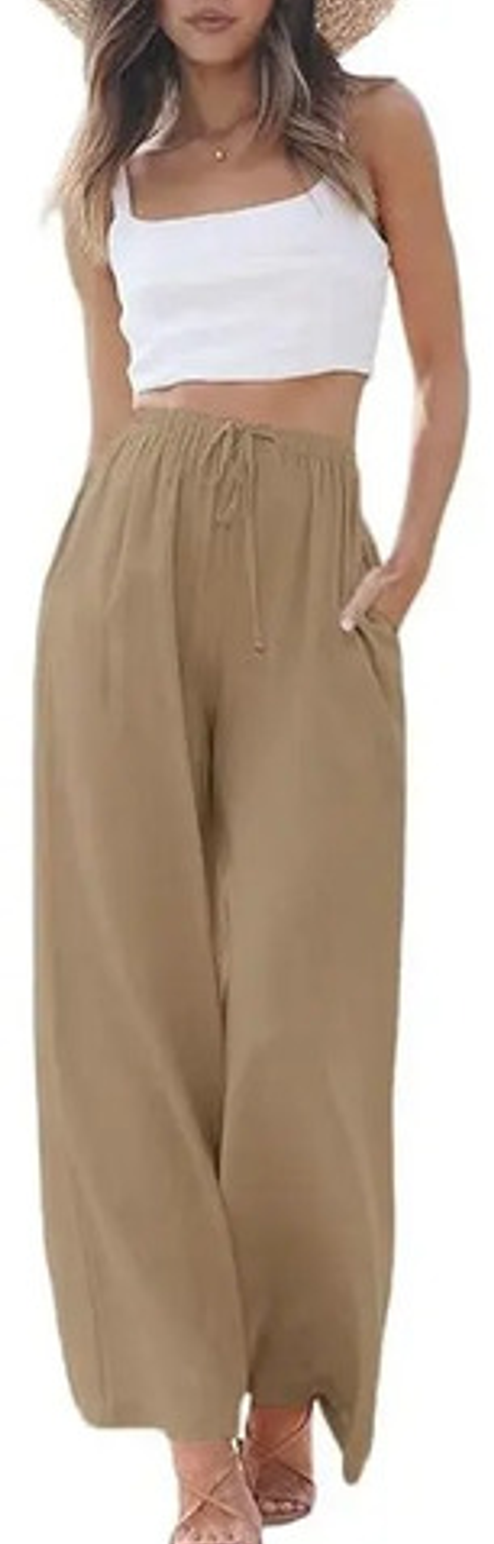 Pack 3 Pantalones Casuale Suelto De Bamboo Y Lino Para Mujer 9