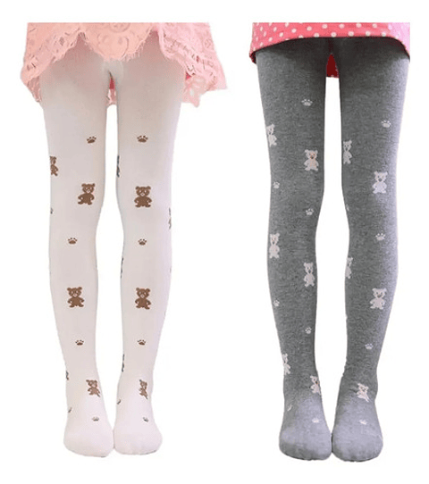 Pack 6 Pantys De Niña Algodón Buena Calida,osito