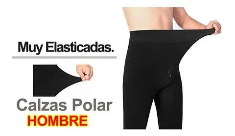Pack 6 Calzas Polar Hombre . Con Bamboo . Elástico Y Elegant