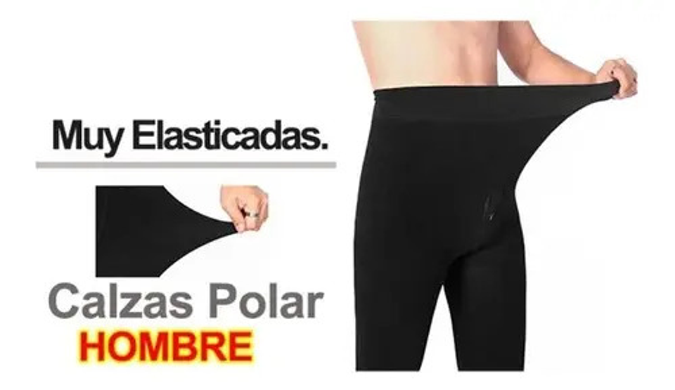 Pack 6 Calzas Polar Hombre . Con Bamboo . Elástico Y Elegant 2
