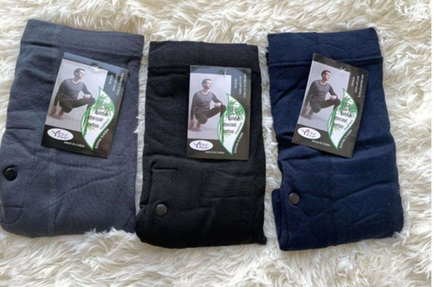 Pack 6 Calzas Polar Hombre . Con Bamboo . Elástico Y Elegant 4