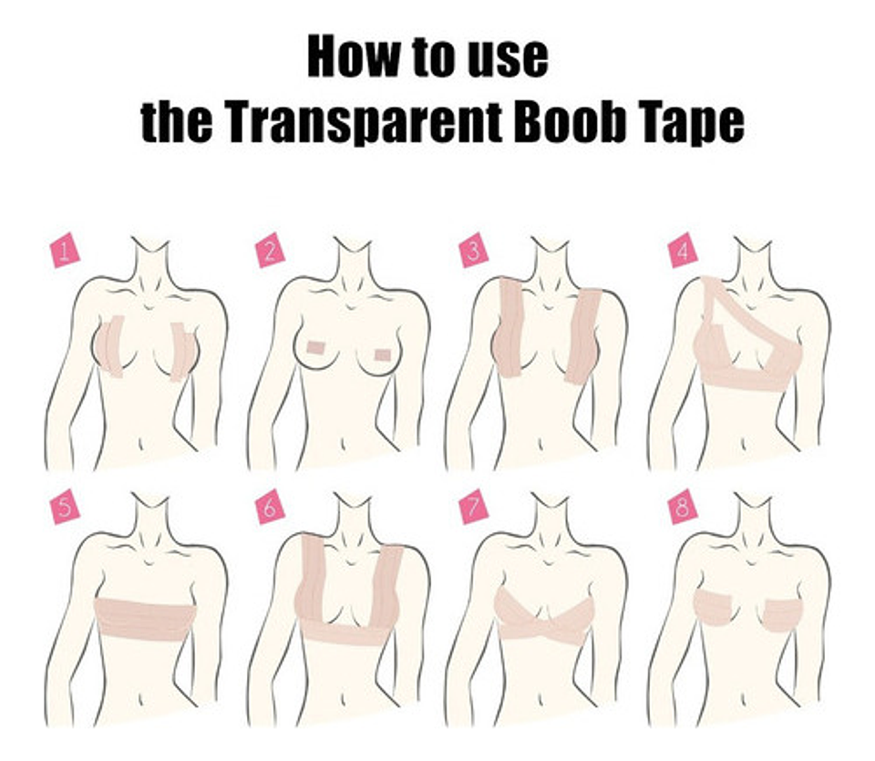 Sostén Cinta Modeladora Y Levanta Senos Transparente  3pack 14