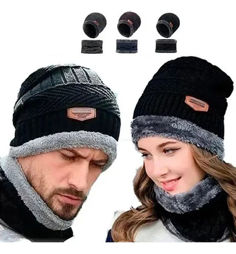 Gorro Invierno De Lana Con Interior Chiporro Cuello