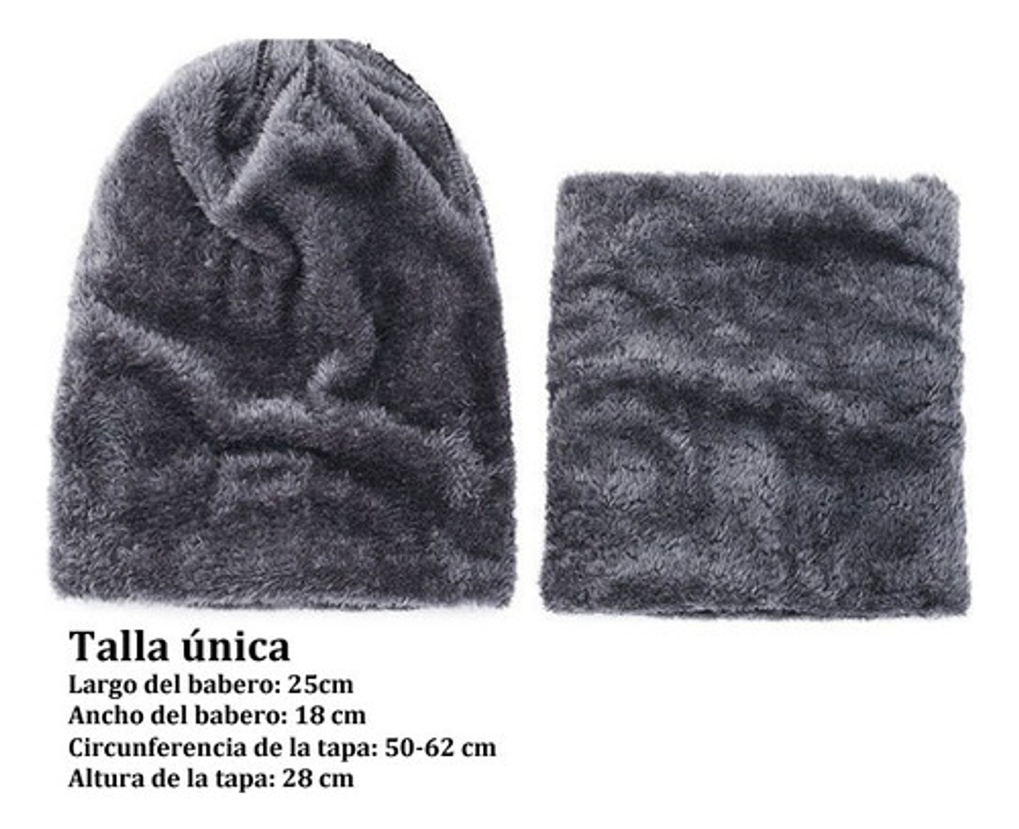 Gorro Invierno De Lana Con Interior Chiporro Cuello 6