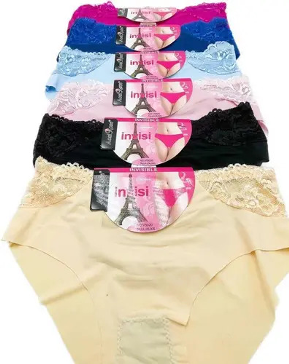 Pack 3 Calzón Invisible Sin Costuras  Grande 2