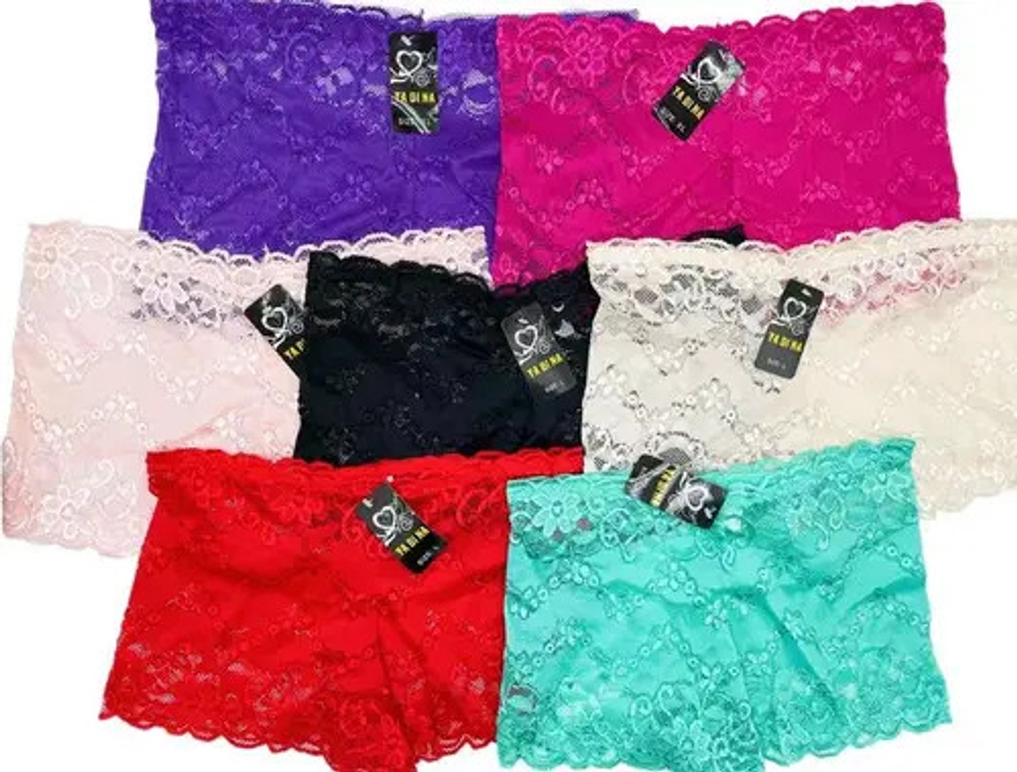 Pack 6 Sexy Pantaletas De Encaje 1