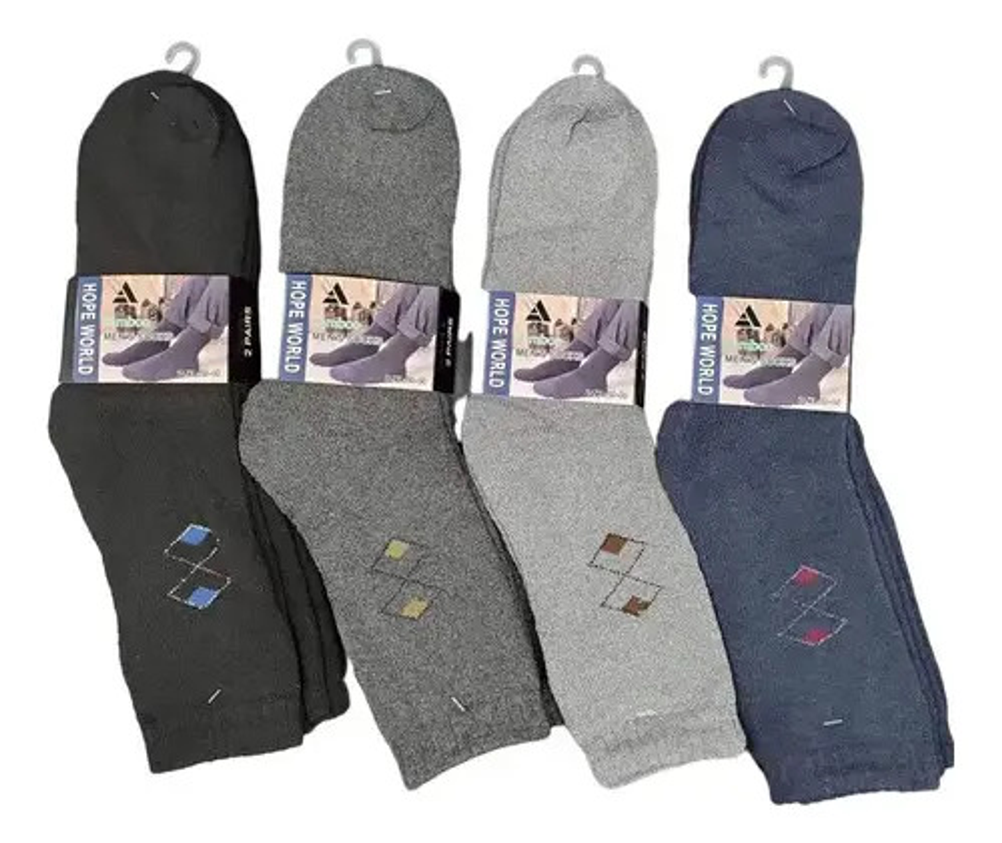 Precio X12 Calcetines Bambú De Hombre Grueso Invierno  1