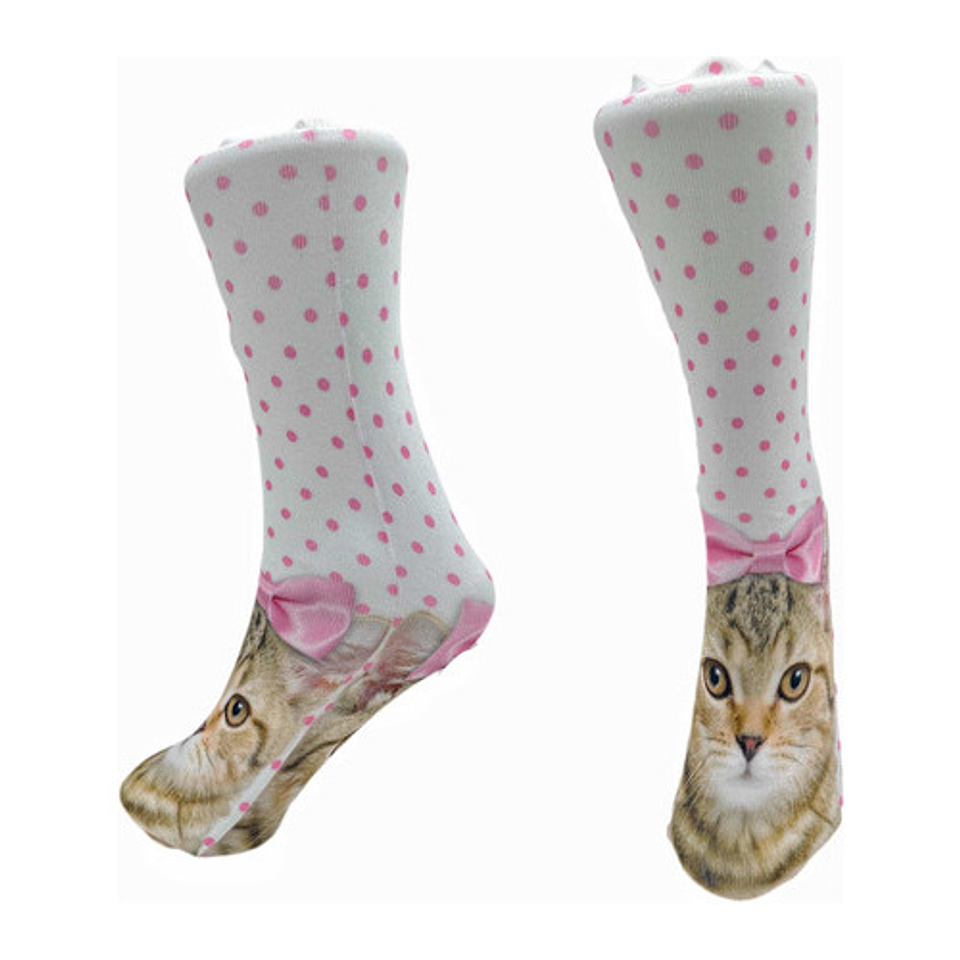 Pack 6 Calcetines Con Diseños Surtidos 3d Largo,más Diseño 2