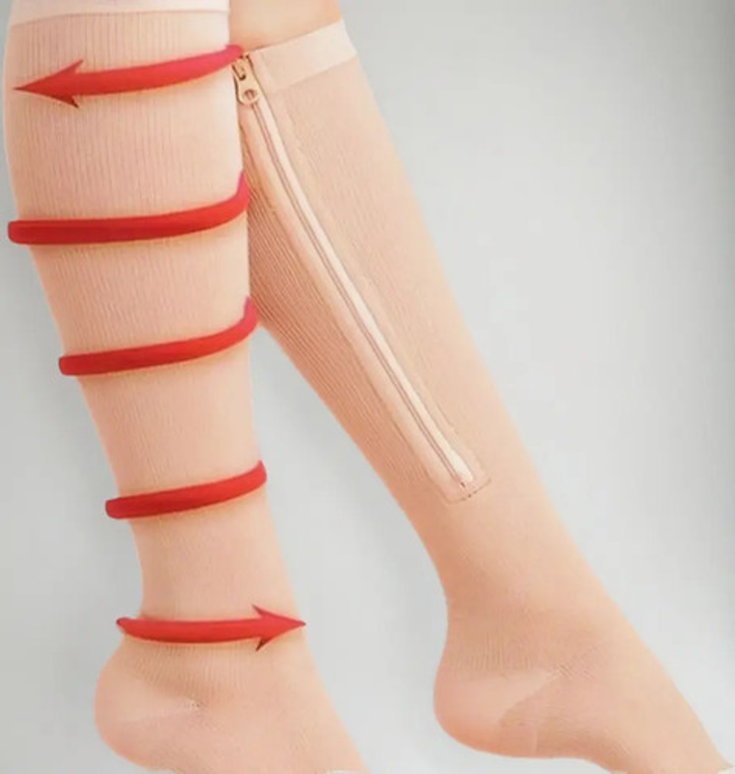 2 Pares De Calcetas Medias De Compresión Várices Circulación 1