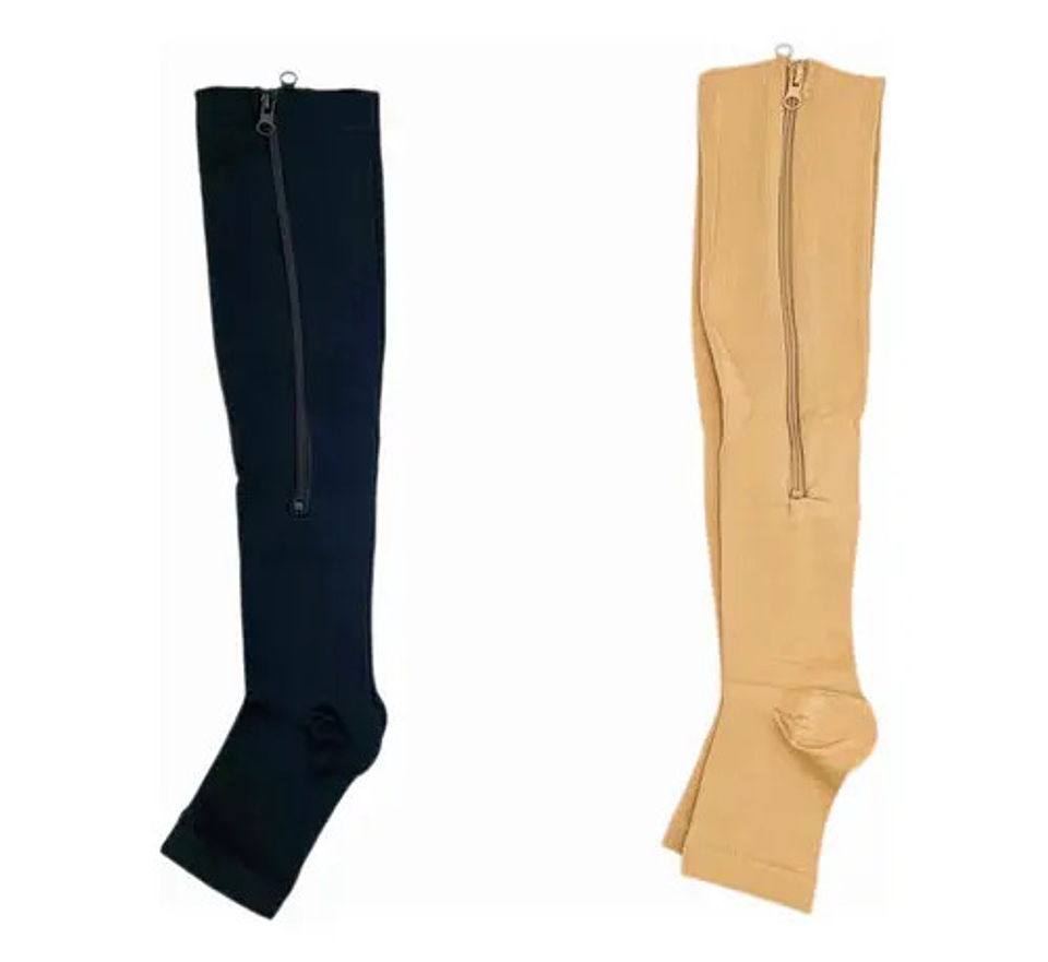 2 Pares De Calcetas Medias De Compresión Várices Circulación 4