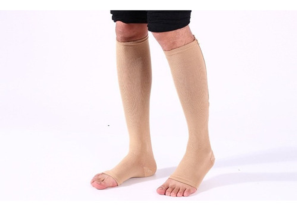 2 Pares De Calcetas Medias De Compresión Várices Circulación 8