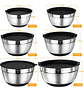 Juego De Bowls Con Tapa Acero Inoxidable Antideslizante Plateado - Miniatura 5