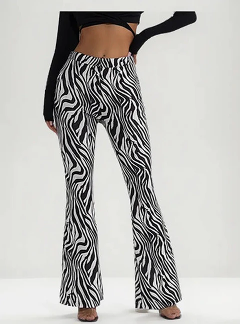Pantalón Calzas Mujer Flare Pants Pata Elefante