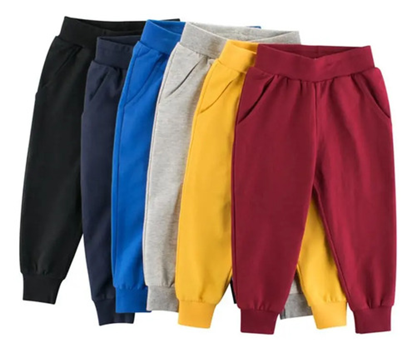  Pantalones De Buzo Para Niña Talla 5 A 10 Liso 60-80 4