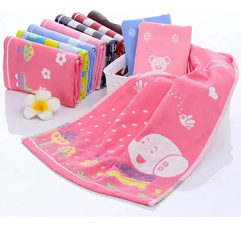 Pack 6 Toalla De Parvulo Toalla Niños Algodón 50x27cm