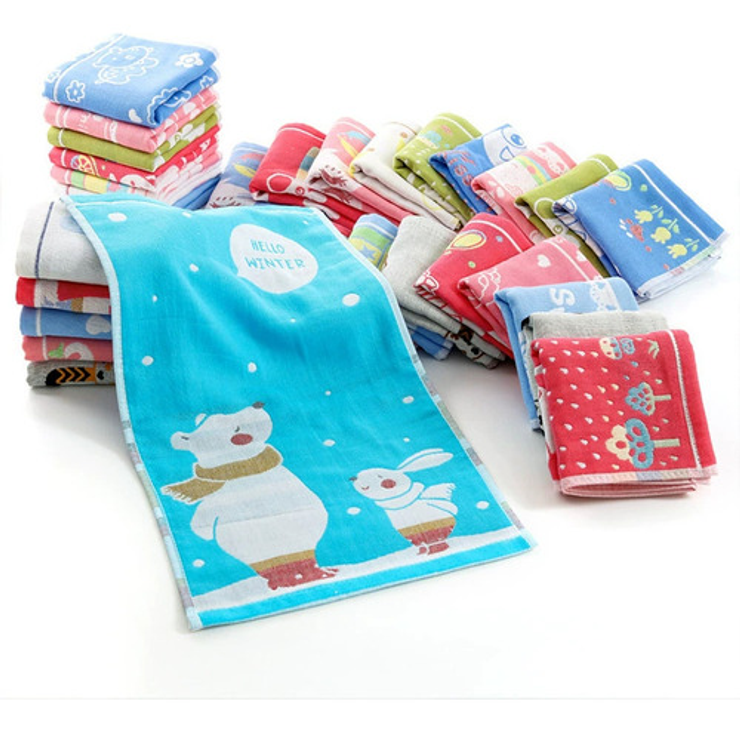 Pack 6 Toalla De Parvulo Toalla Niños Algodón 50x27cm 5