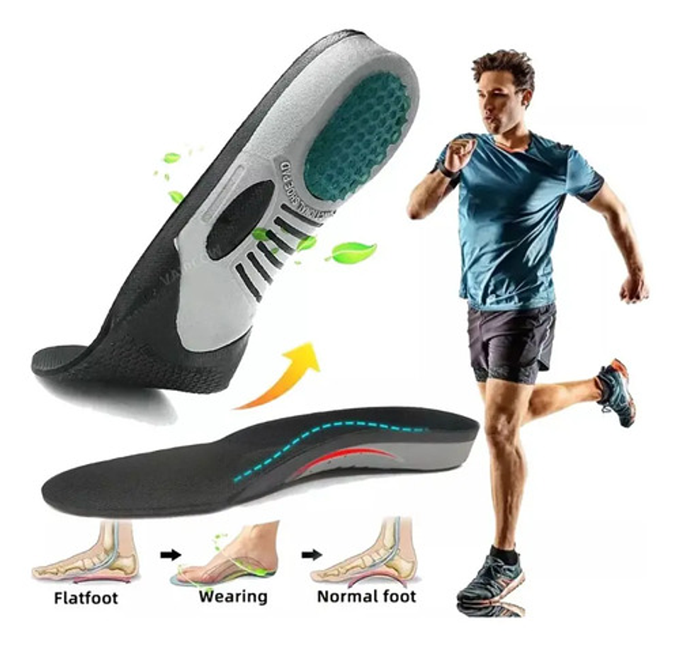 1 Par Plantillas Ortopédicas Para Fascitis Plantar Pie Plano 2