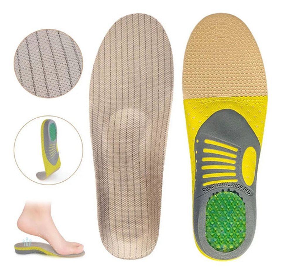 1 Par Plantillas Ortopédicas Para Fascitis Plantar Pie Plano 15