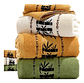 Pack 3 Toalla De Baño Fibra Bambú De Lujo Absorbente Grueso Multicolor Lisa - Miniatura 2