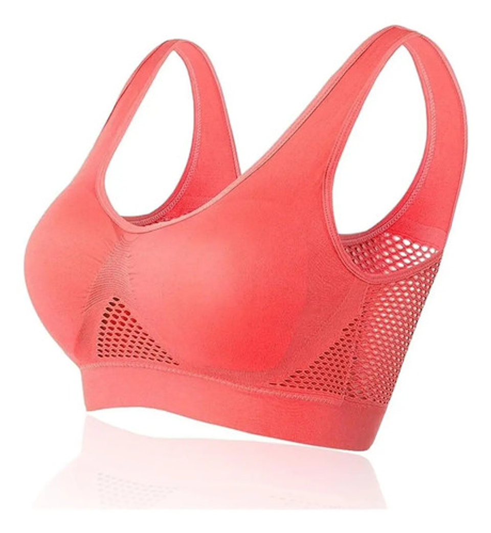 Pack 3 Sostén Deportivo Elasticado Mujer Peto Sujetador 7