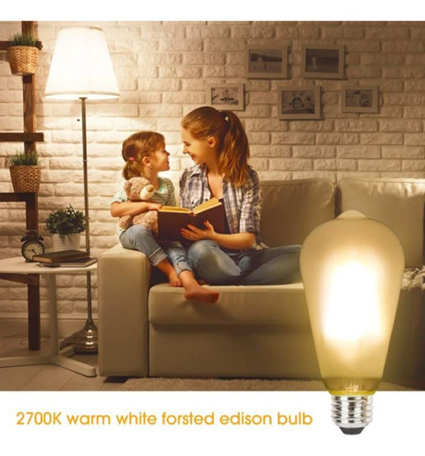 Ampolleta Led Vintage Filamento 6w E27 Luz Cálida 2700k 5