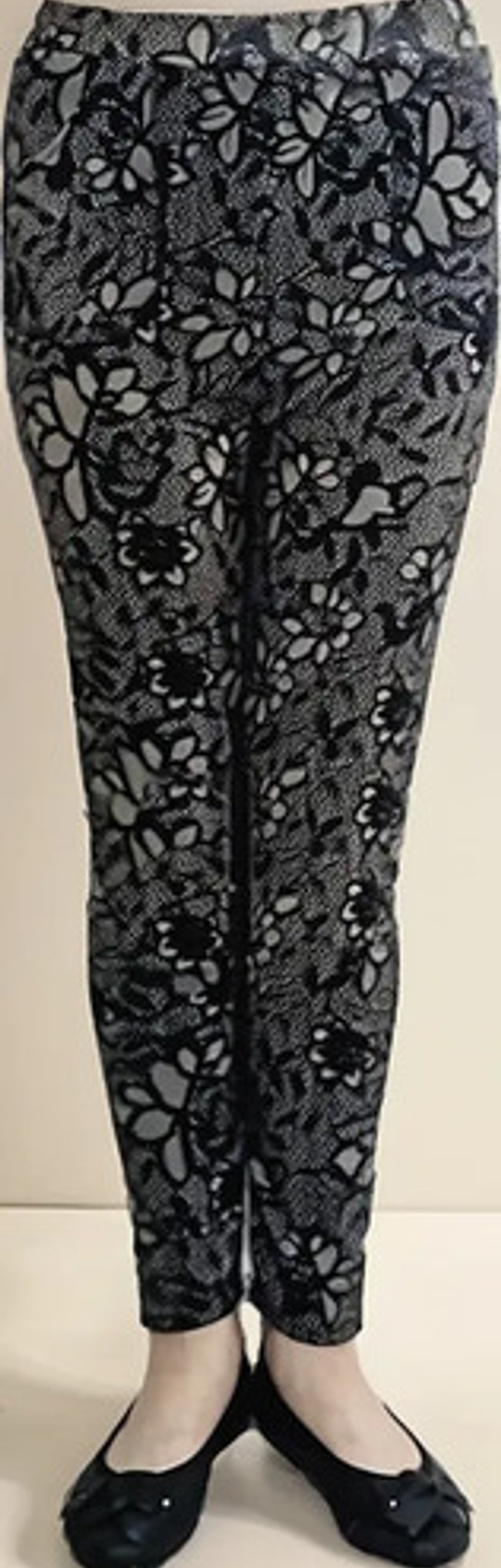 Pack 3 Calzas Chiporro Con Diseño Mujer Gruesas Con Bosillos 1