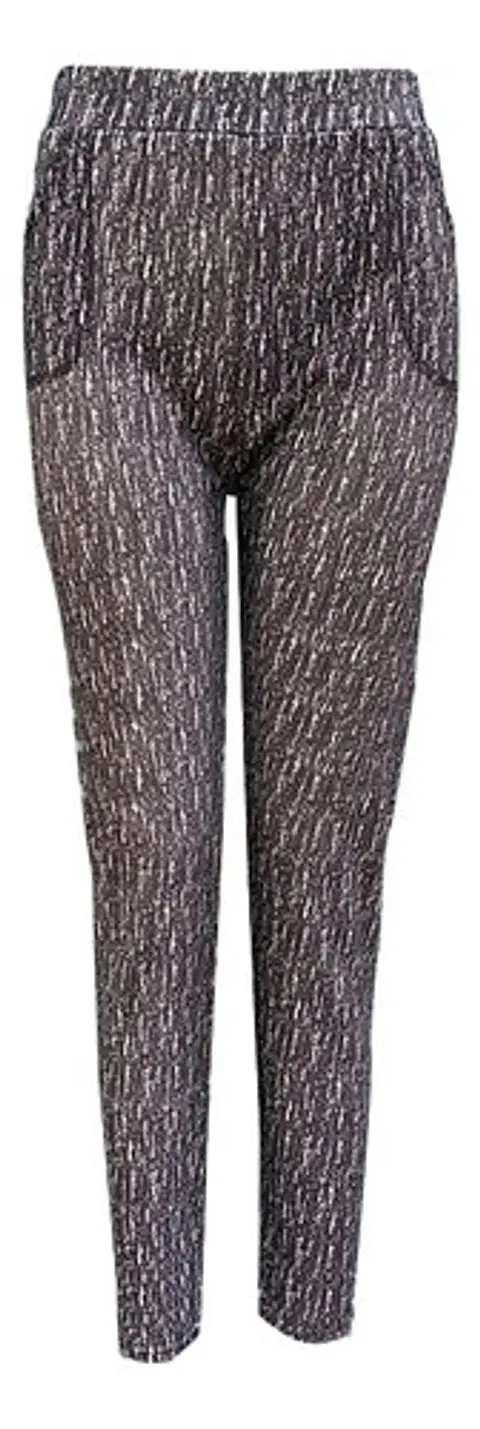 Pack 3 Calzas Chiporro Con Diseño Mujer Gruesas Con Bosillos
