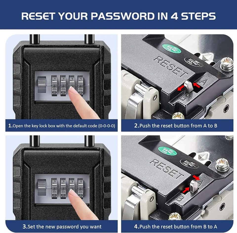Caja Seguridad Para Llaves Con Clave 6