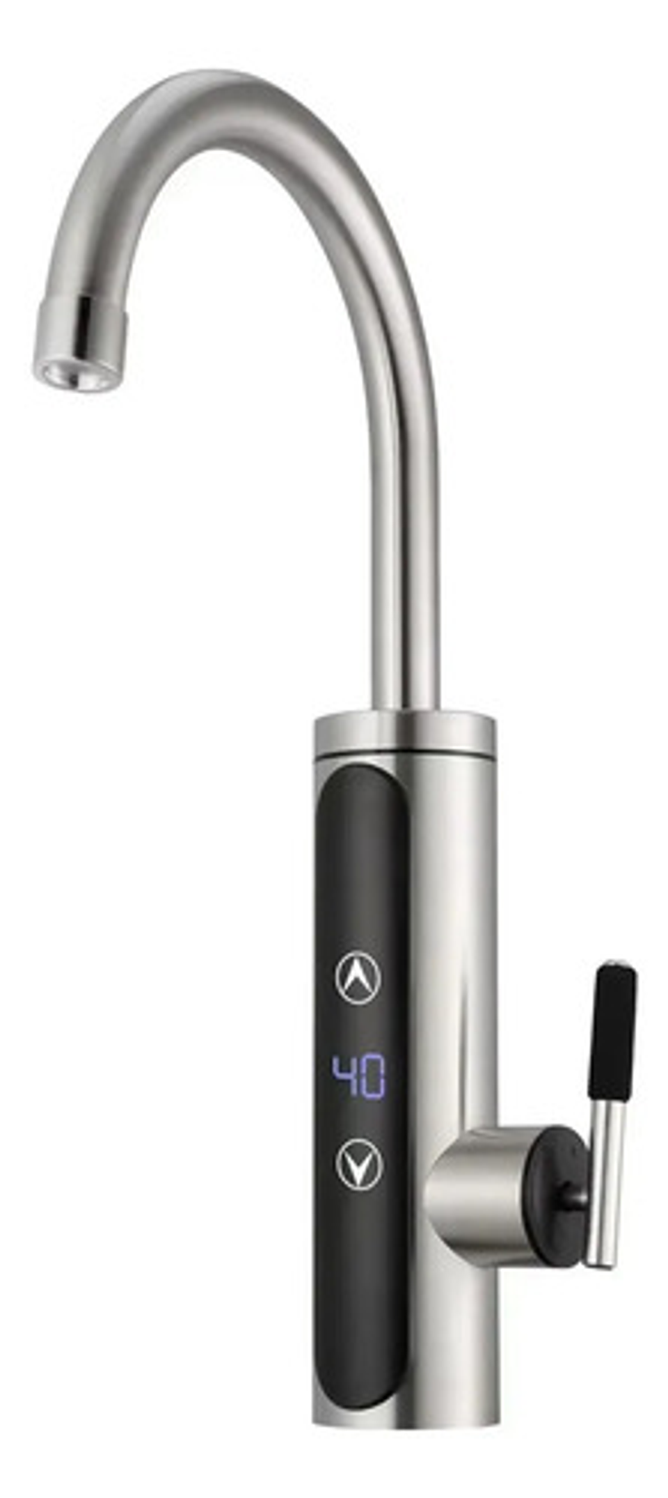 Llave Agua Caliente Eléctrico Lavaplatos Grifo Cocina Blanco Brillante 1