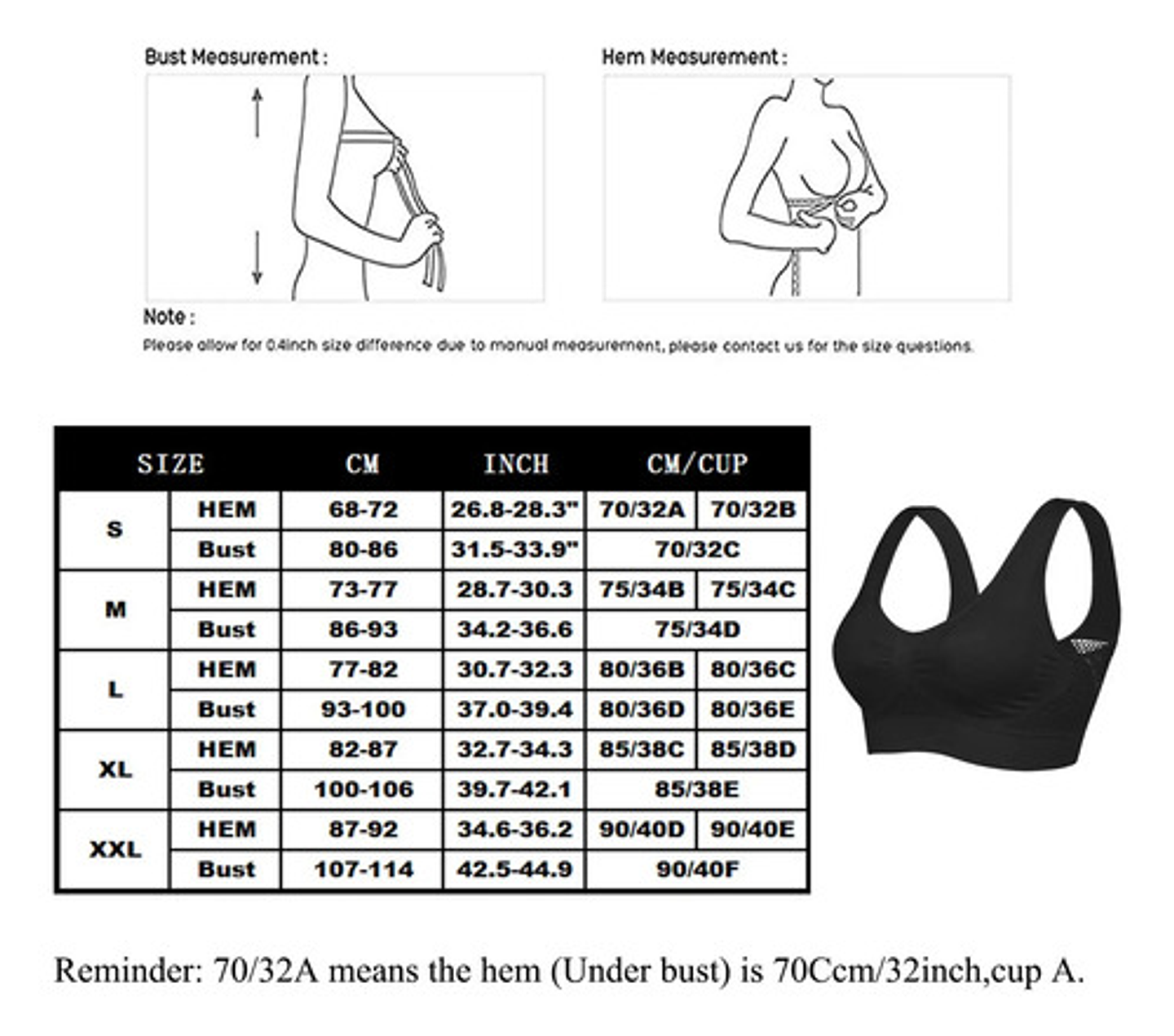Pack 6 Sostén Deportivo Elasticado Mujer Peto Sujetador 7