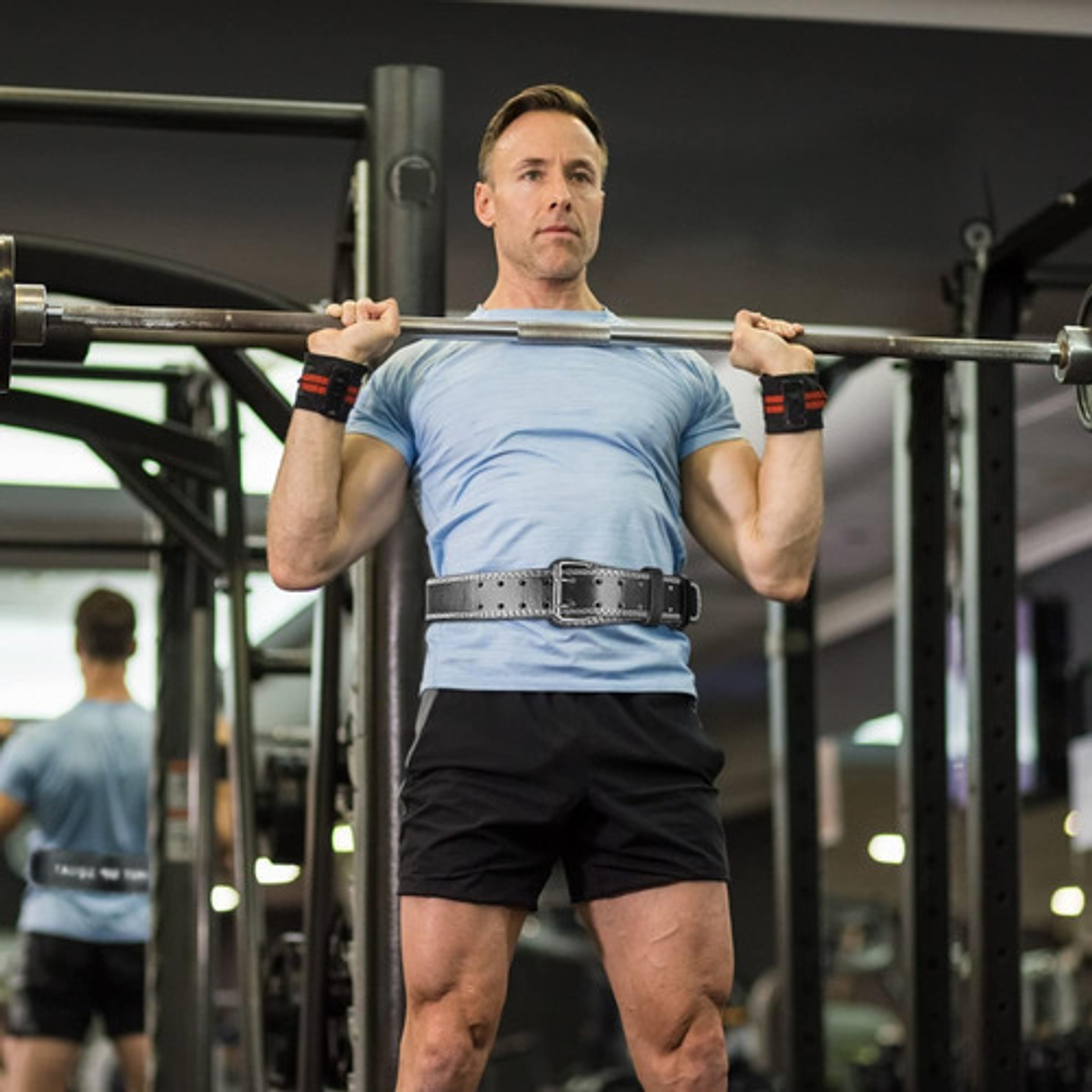 Cinturon Faja Cuero Pesas Crossfit Gym Fit Acojinada Premium 6