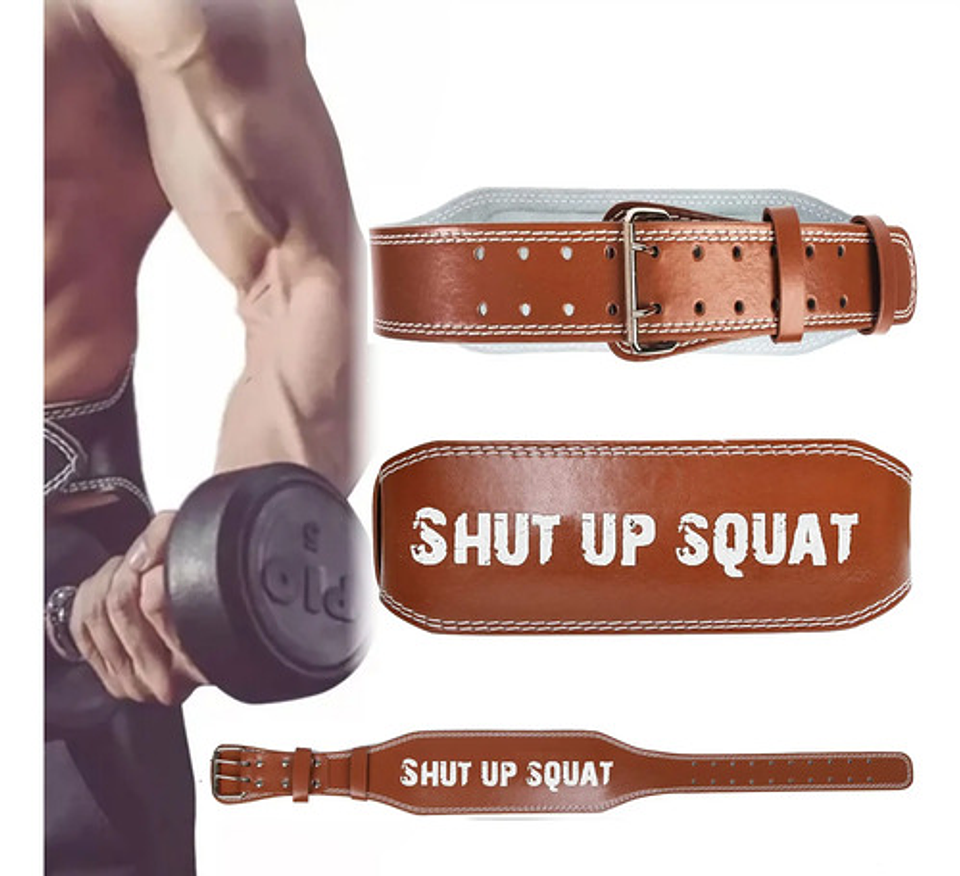 Cinturon Faja Cuero Pesas Crossfit Gym Fit Acojinada Premium 9