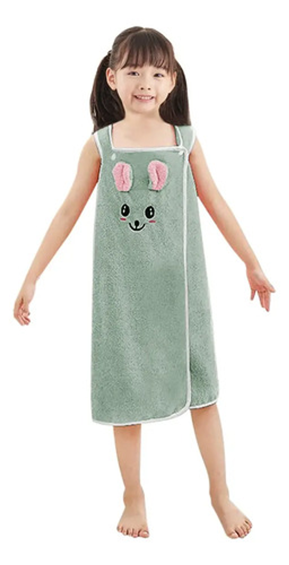 5pcs Toalla De Baño Conejo Secado Rapido Ponible Para Niños 3