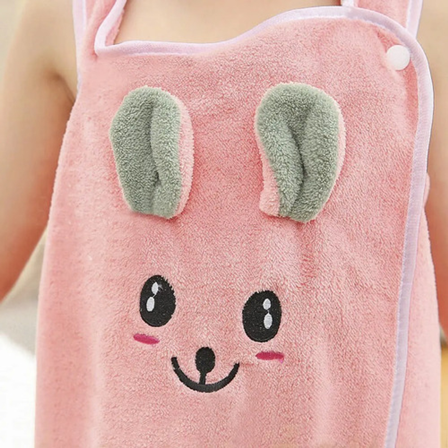 5pcs Toalla De Baño Conejo Secado Rapido Ponible Para Niños 7