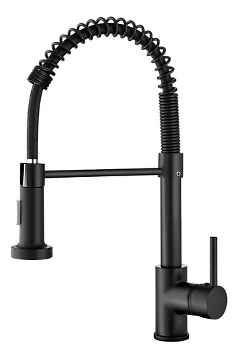 Llave Lavaplatos Negra Flexible - Acero Inoxidable Grifo 360