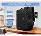 Mochila Viaje Impermeable Antirrobo Con Puerto Usb Notebook - Miniatura 2