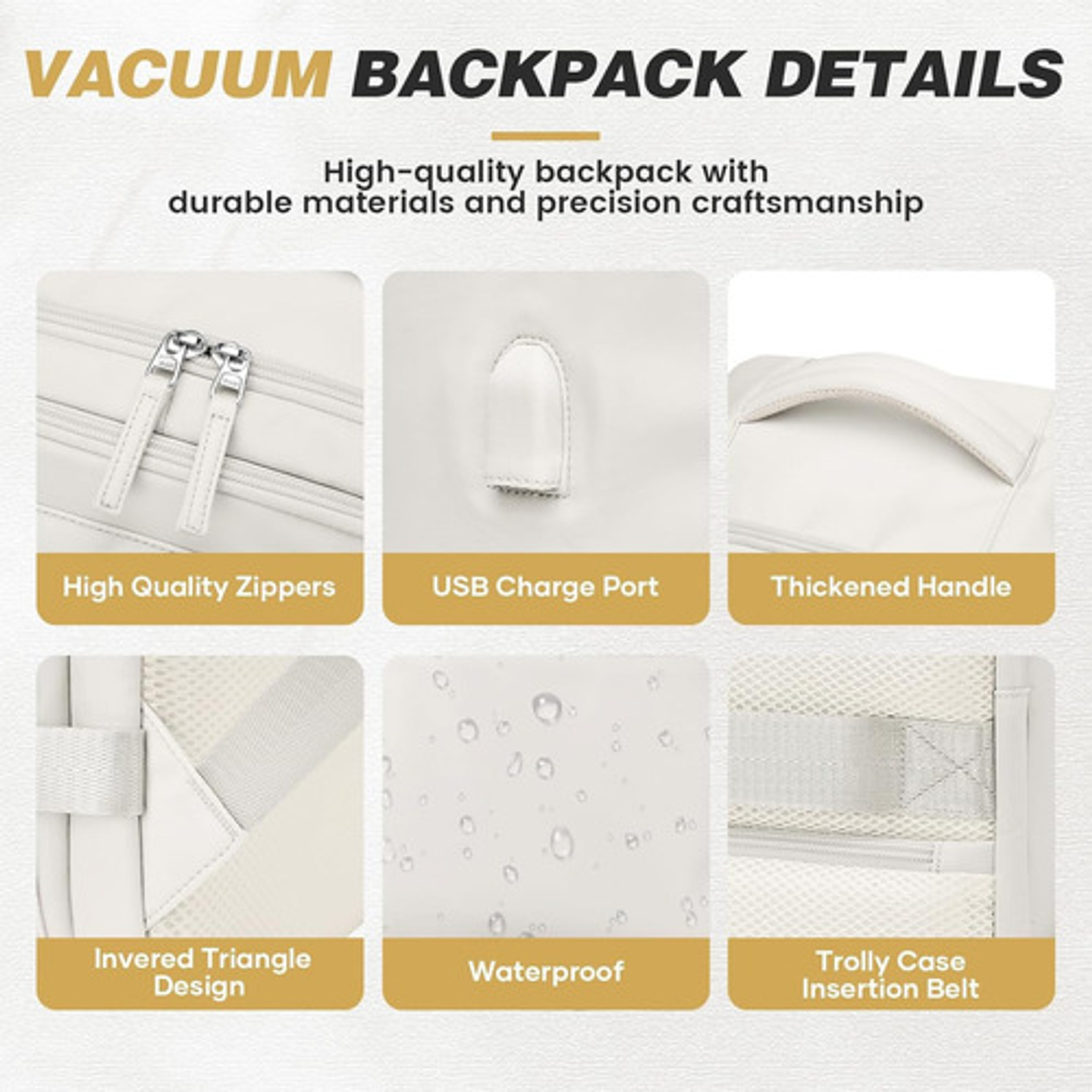 Mochila Viaje Impermeable Antirrobo Con Puerto Usb Notebook 20