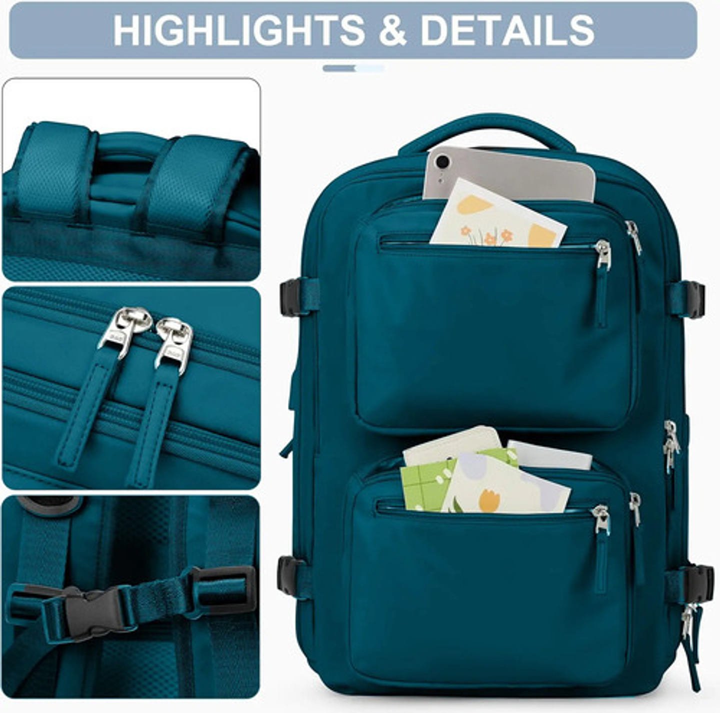 Mochila Viaje Impermeable Antirrobo Con Puerto Usb Notebook 30