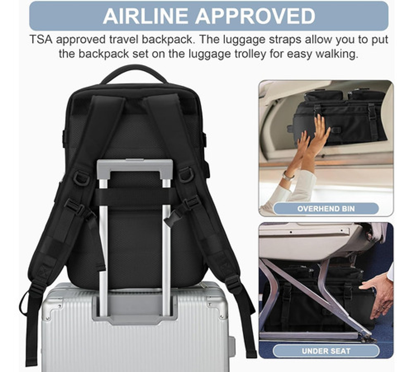 Mochila Viaje Impermeable Antirrobo Con Puerto Usb Notebook 38