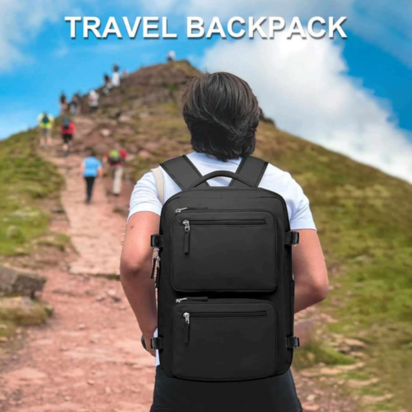 Mochila Viaje Impermeable Antirrobo Con Puerto Usb Notebook 40