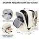 Mochila Viaje Impermeable Antirrobo Con Puerto Usb Notebook - Miniatura 49